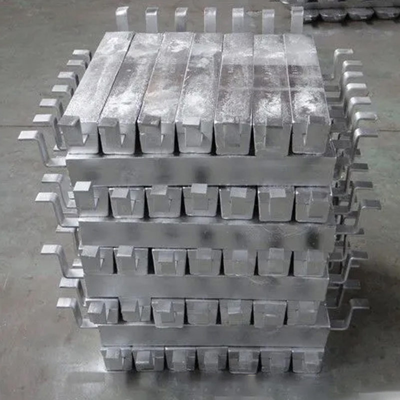 aluminum alloy anode for hull storage tank or harbor engineering or marine engineering and seawater cooling system 3